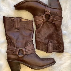 Frye Carmen Harness Short Boots